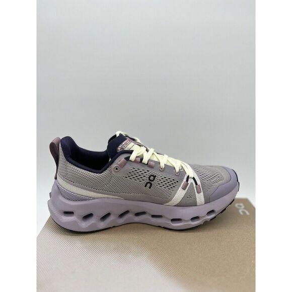 On Cloudsurfer Trail Size 10 Womens Seedling Lilac Purple Black Running Shoes - Picture 5 of 8